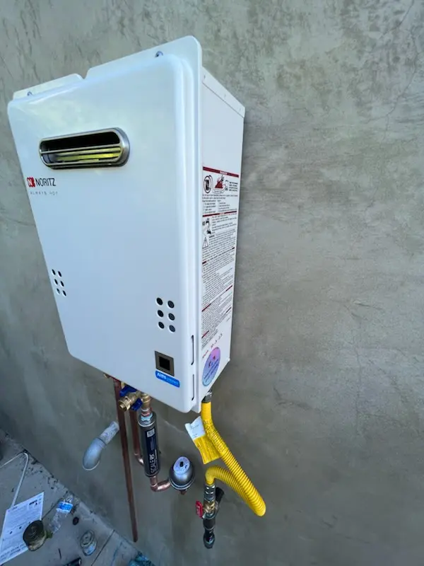 Tankless water heater installation for Gwynedd Pointe homes